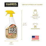 Harris 5 min Bed Bug Killer, Odorless & Non Staining Formula (32oz)