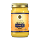 Ancient Organics Ghee, Organic Grass Fed Ghee Butter – Gluten Free Ghee, Clarified Butter, Vitamins & Omegas, Lactose Reduced, 100% Certified Organic, Kosher, USDA Certified – 16 Fl Oz (Pack of 1)