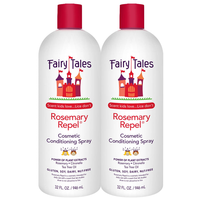 Fairy Tales Rosemary Repel Daily Kids Conditioning Spray REFILL– Kids Like the Smell, Lice Do Not, 32 fl oz. (Pack of 2)