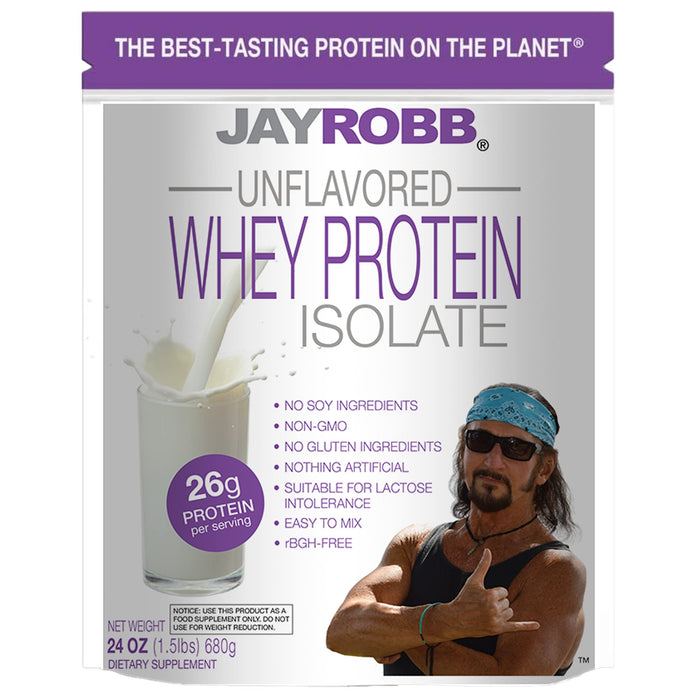 Jay Robb Whey Protein (Unflavored, 1.5 Pound)