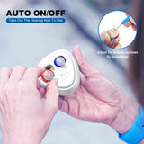 Digital hearing aids for the elderly with noise reduction, rechargeable hearing aids for adults nearly invisible, Into Ear Comfortable Wear No Squealing, portable magnetic charging pods.