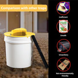 Mouse Trap Bucket Flip Lid,Mouse Trap Bucket Indoor Outdoor,Humane Mouse Trap,Mouse Trap Bucket Lid Auto Reset | 5 Gallon Bucket Compatible | Mice Mouse Trap Bucket Lid (2 Pack)