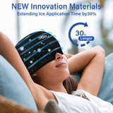 iTHERAU Migraine Ice Head Wrap - Headache Relief Hat With Cold Compress for Sinus, Stress and Tension Relief