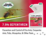 7.9% Bifenthrin Insecticide Concentrate (Equivalent to Leading Brands) – Professional Indoor & Outdoor Insect Control - Kills on Contact - Fire Ants, Ticks, Gnats, Fleas & More - 32 Ounces