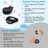 TooPower Hearing Aids for Seniors Rechargeable with Noise Cancelling,3 modes,5 Levels of Volume,Providing Greater Flexibility to Adapt to Different Scenarios and Varying Degrees of Hearing Impairment