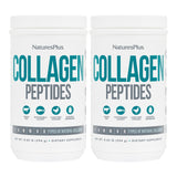 NaturesPlus Collagen Peptides - 0.65 lbs Powder, Pack of 2 - Hair, Skin, Nail & Joint Health, Immune System Support - Non-GMO, Gluten Free - Up to 56 Total Servings