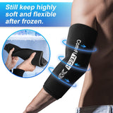 Comfitech Elbow Ice Pack for Tendonitis and Tennis Elbow Ice Pack Wrap Sleeve Cold Compression Golfers Arm Ice Pack for Injuries Reusable Gel Ice Wrap for Pain Relief (Medium Pack of 2)