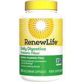 Renew Life Adult Daily Digestive Prebiotic Fiber, 150 Vegetarian Capsules (Package May Vary)