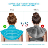 Comfytemp Ice Pack for Neck Shoulders, Large Gel Neck Shoulder Ice Pack, Reusable Cold Neck Ice Pack Wrap for Upper Back Pain Relief, Cold Compress Therapy for Rotator Cuff Injuries, FSA HSA Approved