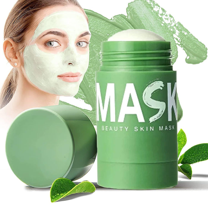 NKICAW Deep Cleanse Green Tea Mask, Poreless Deep Cleanse Green Tea Face Mask, Green Tea Mask Stick Blackhead Remover, Green Tea Mask Clay Stick Face Mask (3PCS)