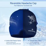 Gel Ice Migraine Headache Relief Cap, Adjustable Headache Cap Migraine with Drawstring Fits All Heads, Cold Compression Migraine Relief Cap for Tension, Stress, Sinus, Puffy Eyes, Hot/Cold Therapy