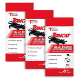 Tomcat Glue Boards with Immediate Grip Glue for Mice, Cockroaches, and Insects, Ready-to-Use, 3-Pack (12 Glue Boards)