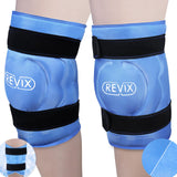 REVIX 20" XXXL Ice Pack for Knee Replacement Surgery - Gel Knee ice Packs for Injuries Reusable, Ice Knee Wrap with Cold Compression for Pain Relief, Sports Injuries, ACL, Swelling, Set of Two