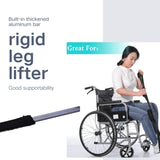 Fanwer 35-44 Inch Long Leg Lifter Strap - Multi-Loop Adjustable, Padded Handgrips & Soft Foot Pad, Hip & Knee Replacement Surgery, Rigid Foot Loop & Hand Grip, Mobility Aids for Wheelchair, Car, Bed