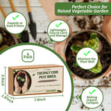 Legigo 6 Pack Premium Coco Coir Brick for Plants- 100% Organic Compressed Coconut Coir Bricks Starting Mix, Coco Coir Fiber Coconut Husk for Planting, Gardening, Potting Soil Substrate, Herbs