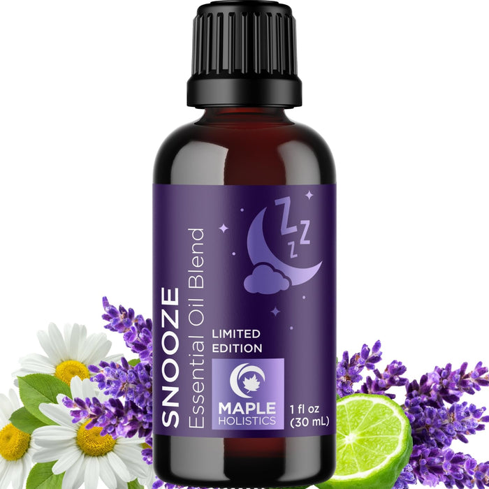 Sleep Essential Oil Blend for Diffuser - Snooze Blend Essential Oil for Sleep with Roman Chamomile Lavender Cedarwood and More - Aromatherapy Oil Blend for Nighttime Relaxation