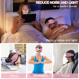 Sleep Mask with Bluetooth Headphones,LC-dolida Sleep Headphones Bluetooth Sleep Mask 3D Sleeping Headphones for Side Sleepers Best Gift and Travel Essential (Classical Pink)