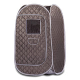 Portable Sauna Tent, Foldable One Person Full Body Spa for Detox Therapy Without Steamer - Dark Grey