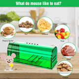 6 Pack Live Mouse Traps No Kill, Humane Mouse Traps Indoor for Home, Reusable Mice Trap Catcher for House & Outdoors