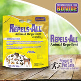 Bonide Repels-All Animal Repellent Granules, 6 lbs. Ready-to-Use Deer & Rabbit Repellent, Deter Pests from Lawn & Garden