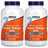 Now Foods Now Foods, (2 Pack) Super Omega EPA, Molecularly Distilled, 240 Softgels