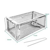 SZHLUX Rat Traps Indoor,Humane Rat Trap That Work for Home Outdoor,Small Squirrel Rodent Animal-Mouse Vole Chipmunk Baby Rabbit Live Trap Cage,Catch and Release.