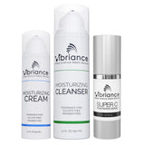 Vibriance Bundle Skincare Set | Super C Serum, Moisturizing Cleanser, Moisturizing Cream | Complete Skincare Set for Radiant Beauty