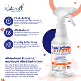 Mite Killer Spray by Mite-B-Gone — Kills Human Mites, Bird, Dust, Spider, Rat, Turkey, Carpet Mites. Treatment for Homes, Furniture, Bedding, Auto & Animals | Non-Toxic | Kid & Pet Safe | 16oz Spray