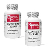Cardiovascular Research Magnesium Taurate - 125 mg Elemental Magnesium - 180 Veggie Caps in Each Sealed Bottle - 2 Bottles - 360 Vegetarian Capsules