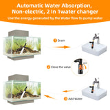 enomol Gravel Vacuum for Aquarium Water Changer Fish Tank Cleaning Tools,Siphon Universal Quick Pump Aquarium Water Changing (30ft)