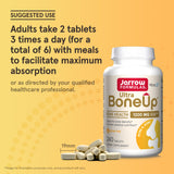 Jarrow Formulas Ultra Bone-Up Powerful Multinutrient Bone Health Includes More MK-7 & JarroSil Activated Silicon for Added Support - 120 Servings, Tablet, 240 Count
