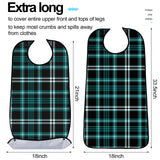 SATINIOR 6 Pack Adult Bibs for Eating Elderly Men Bibs with Crumb Catcher Waterproof Washable Clothing Protectors (Plaid Style)