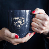 Rico Industries NFL Football Chicago Bears Primary 16 oz Team Color Laser Engraved Ceramic Coffee Mug