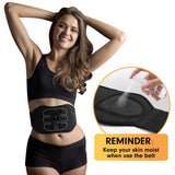 MarCoolTrip MZ ABS Stimulator,Ab Machine,Abdominal Toning Belt Workout Portable Ab Stimulator Home Office Fitness Workout Equipment for Abdomen Black