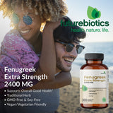 Futurebiotics Fenugreek Extra Strength 2400 MG Supports Overall Good Health & Well-Being, Non-GMO, 300 Vegetarian Capsules