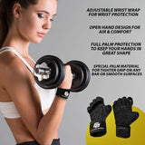 Fit Active Sports New Ventilated Weight Lifting Workout Gloves with Built-in Wrist Wraps for Men and Women - Great for Gym Fitness, Cross Training, Hand Support & Weightlifting