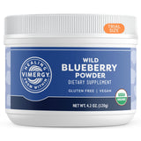 Vimergy USDA Organic Wild Blueberry Supplement Powder, Trial Size - 30 Servings – Natural Wild Blueberries - Fruit Powder for Smoothies, Juices, Fruit Bowls, Non-GMO, Gluten-Free, Vegan, Paleo (120g)