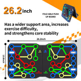 AERLANG Push Up Board –Large Push- Ups Portable Multi-Function Foldable Push Up Bar, Easy to Use Push up Handle Push Up Strength Training Push Up Stands Home Workout Equipment