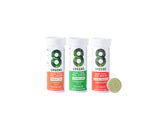 8Greens Lemon & Lime, Blood Orange, Peach Variety Pack - Daily Super Greens Vitamins for Energy & Immune Support, Greens Powder (Pack of 3 Tubes, 30 Tablets)