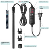 HITOP Mini Submersible Aquarium Heater - 200W Digital Heater for Fish Tank Turtle Tank 25-50 Gallon，Saltwater and Fresh Water with Temperature Controller