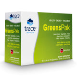 Trace Minerals | Greens Pak | Powder Drink Mix Dietary Supplement for Adults and Kids | 50+ Super Foods, Raw Vegetables, Antioxidants, Fiber, Enzymes, Probiotics | Natural Berry Flavor | 30 Packets