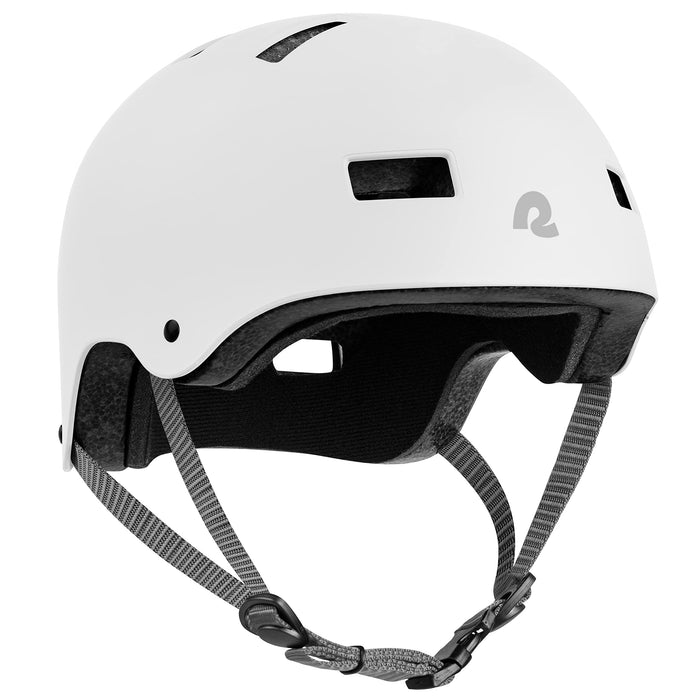 Retrospec Dakota Bicycle / Skateboard Helmet for Adults - Commuter, Bike, Skate, Scooter, Longboard & Incline Skating - Highly Protective & Premium Ventilation- Medium - Matte White