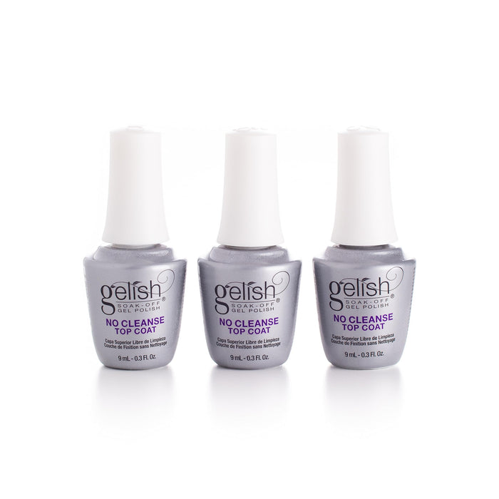 Gelish Essential Value Packs (No Cleanse Trio) Top Coat Gel Nail Polish, 0.3oz