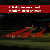 2024 Upgraded Solar Animal Repellent Outdoor Racoon Repellent Outdoor Skunk Repellent for Yard Deer Repellent Devices Predator Lights for Chicken Coop Yard Farm Garden Scare Away Racoon Coyote(4 Pack)