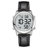 Hearkent Atomic Digital Talking Watch for Elderly Receives US Signals Automatic Time and Date Correction Big Numbers Easy to See Loud and Clear Male English Speaking