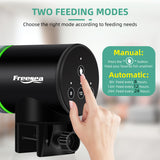 FREESEA Aquarium Automatic Fish Feeder: Rechargeable Auto Fish Food Dispenser - Fish Tank Vacation Timer Feeder for Betta | Koi | Goldfish | Turtle