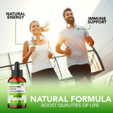 Chlorophyll Liquid Drops (1500 MG) - Immune Support Supplement for Natural Energy, Focus & Wellness Boost, Detox Cleanse, Skin Health & Gut Health - Natural, Non-GMO & Vegan (4oz)