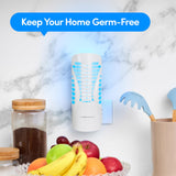 Shieldeck Flying Insect Trap - Indoor Fly Trap, Gnat Trap, and Mosquito Trap - Fruit Fly Killer and Plug-in Bug Catcher with UV Light (1 Device + 5 Refills) - White