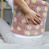 GOQOTOMO Flower Heating Pad for Back Pain Relief- 12" x 24"12 Heat Levels, 8 Timers Stay on, Machine Washable -F1224