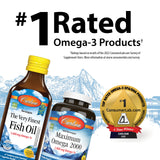 Carlson - Kid's The Very Finest Fish Oil, 800 mg Omega-3s, Liquid Fish Oil Supplement, Norwegian Fish Oil, Wild-Caught, Sustainably Sourced , Mixed Berry, 200 mL (6.7 Fl Oz)